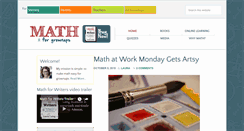 Desktop Screenshot of mathforgrownups.com