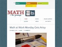 Tablet Screenshot of mathforgrownups.com